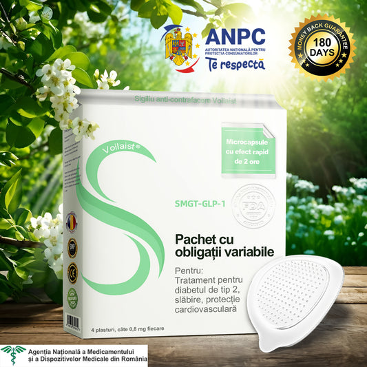 🌿【Vezi rezultatele după 7 zile】🌲Voilaist® plasture nano cu microace SMGT-GLP-1 (Fără durere, cu efect de lungă durată, tratează diabetul, obezitatea și bolile cardiovasculare)